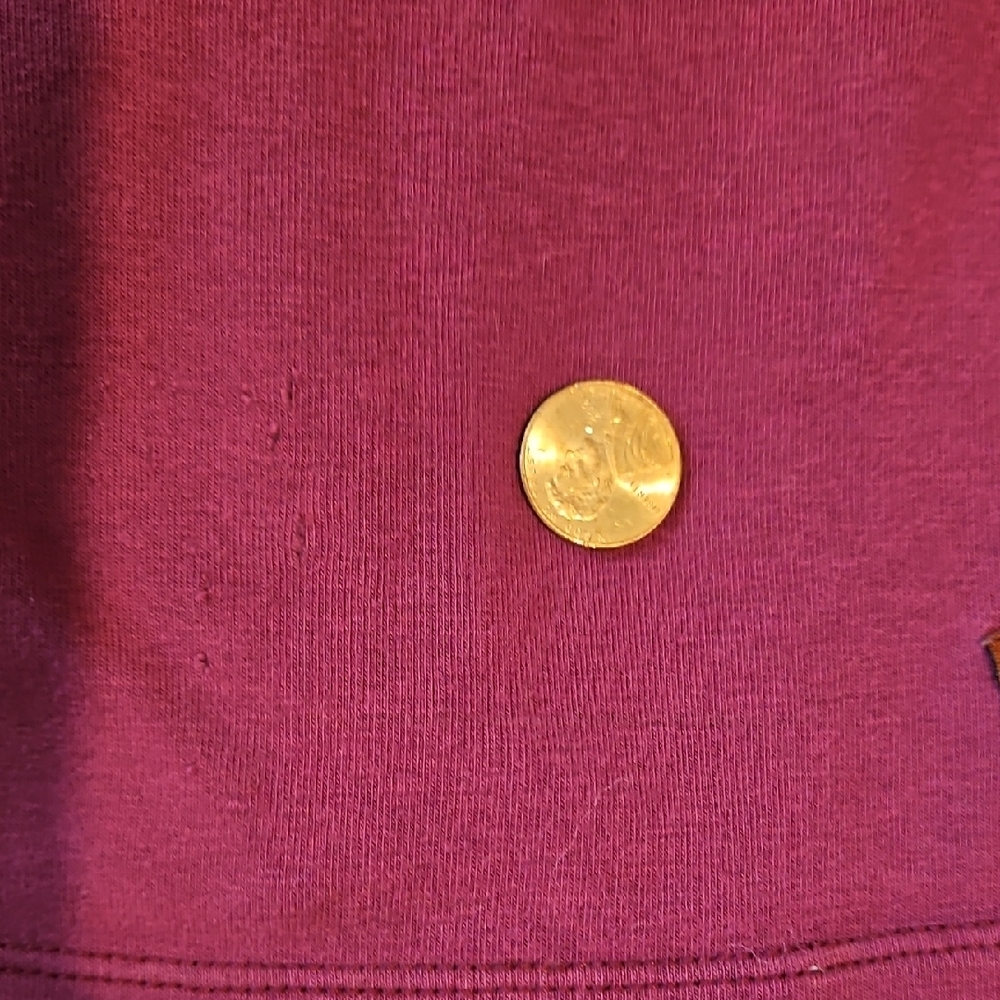 REI Wine Quarter-Zip Mock Neck Pullover Size Large - Picture 5 of 5